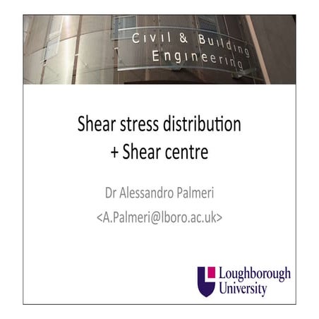 Shear stresses (2nd year)
