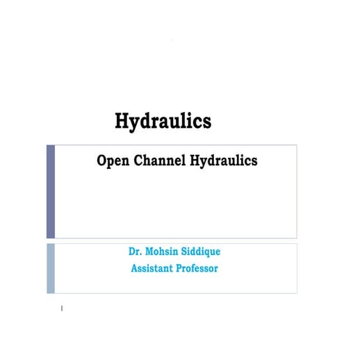 (Part ii)- open channels