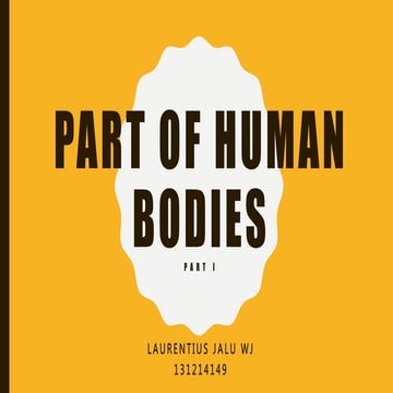 Part of human bodies