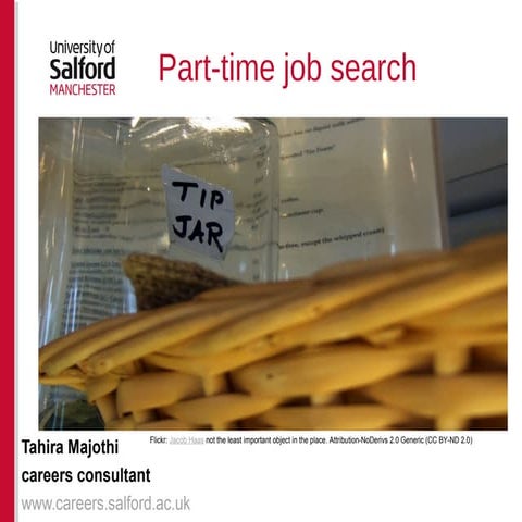 Part time job search presentation
