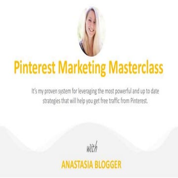 Pinterest Marketing For Beginners Pptx