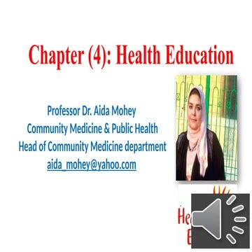 part 1: Introduction to health education