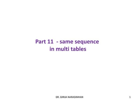 Currval All Sequences – Oracle Sql Sequence Values – AJIV