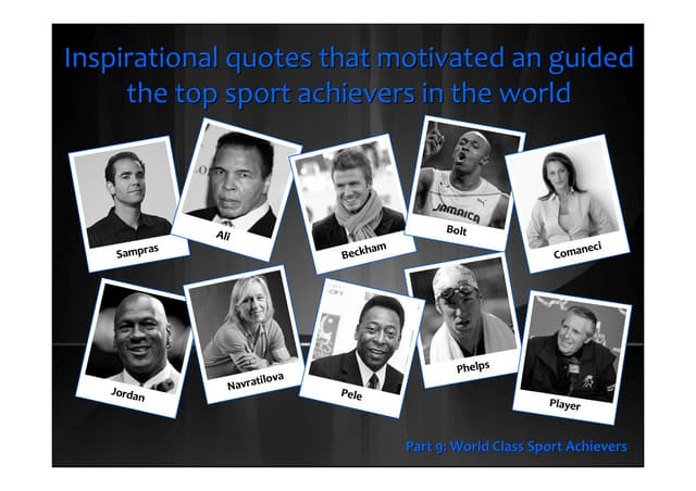Best Inspirational Quotes from the top Sport Achievers