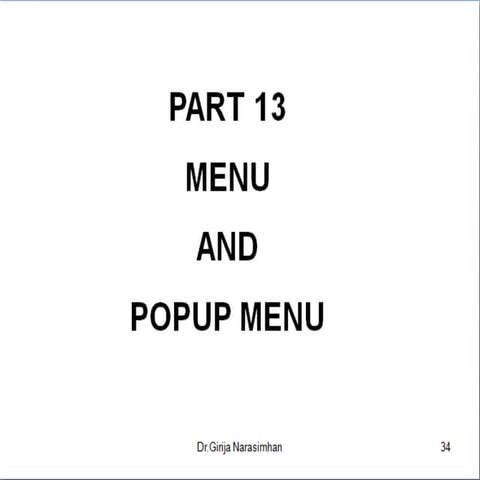 Part 13 menu and popupmenu | PDF
