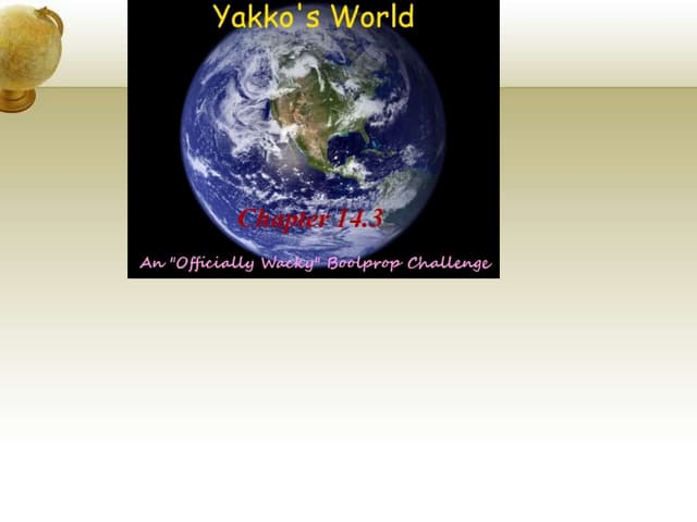 Yakko's World:  Chapter 14.3
