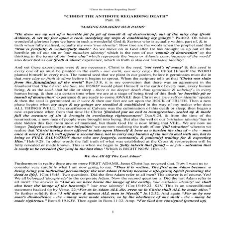 Part 18, making straight our paths.