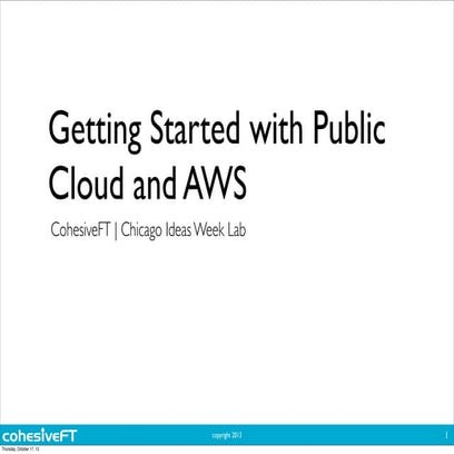 CIW Lab with CoheisveFT: Get started in public cloud - Part 1 Cloud & Virtual...