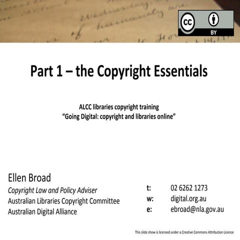 ALCC libraries copyright training 2012