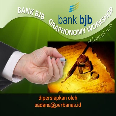 Grafonomi untuk frontliner: teller dan customer service