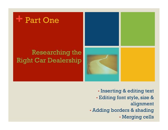 Excel Project Part 1 PDF