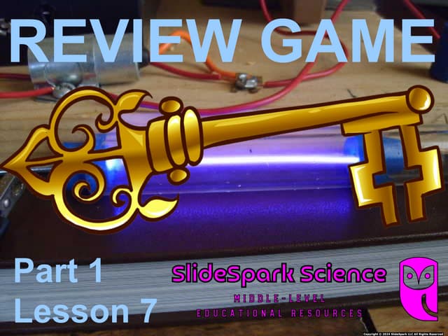 Atoms Quiz and Answer Version from SlideSpark Science