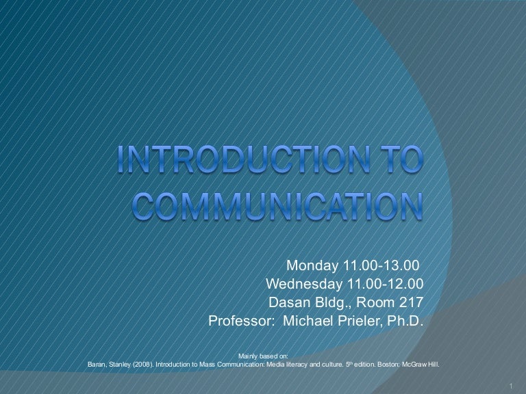 Part 1 media, culture and society