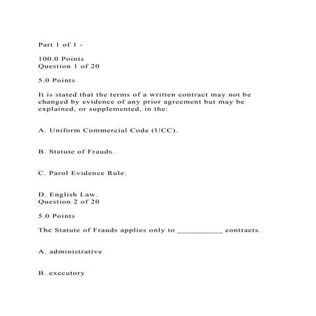 Part 1 of 1 -100.0 PointsQuestion 1 of 205.0 PointsI.docx