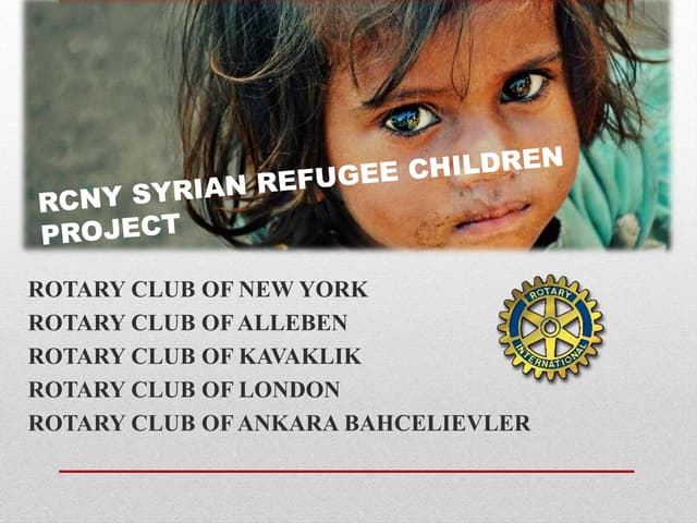 ROTARY CLUB OF NEW YORK SYRIAN REFU...