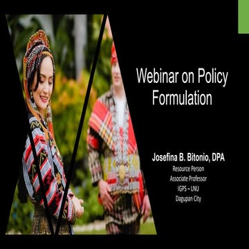 Part 1 Policy Formulation for CDA R11ptx