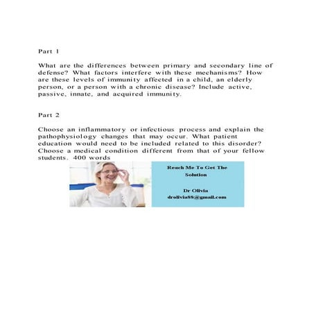 Part 1What are the differences between primary and secondary | DOCX