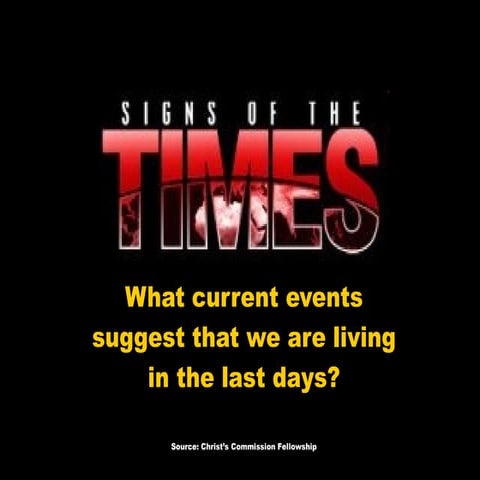 The Signs of the End Times