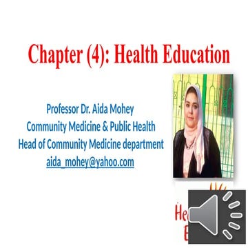 part 2. Health education and health promotion