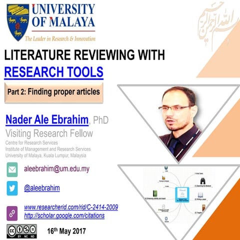 LITERATURE REVIEWING WITH RESEARCH TOOLS, Part 2: Finding proper articles