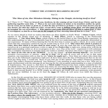 Part 21 the man of sin.