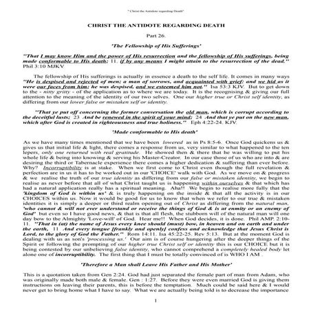 Part 26. the fellowship of his sufferings  (.pdf)