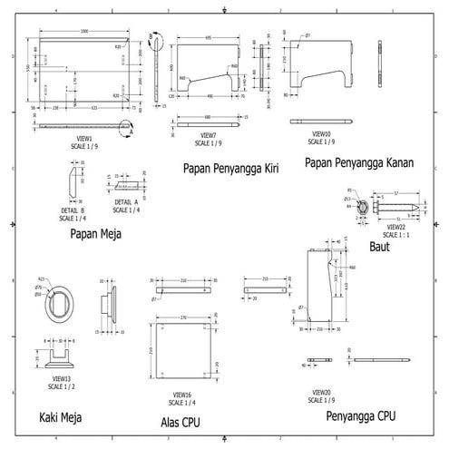 Part Meja Komputer MZ | PDF