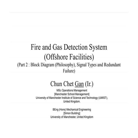 Fire and Gas Detection System : Part 2_Block Diagram_Philosophy, Signal Types...