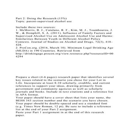 Part 2 Doing the Research (15)Topic parent-supervised alcohol.docx