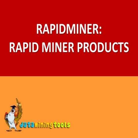 RAPIDMINER: Rapidminer products