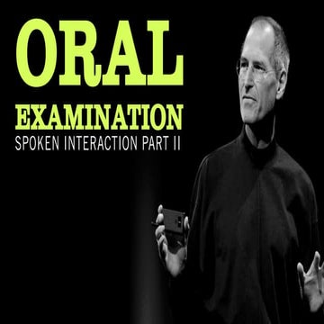 English Language - Spoken Interaction Part 2