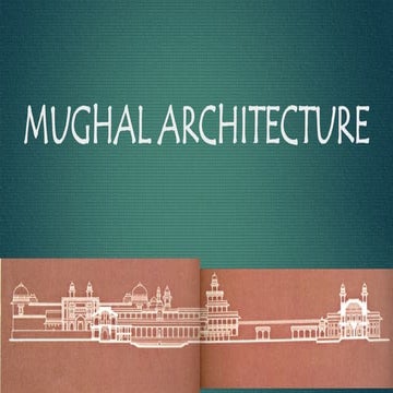 Final Mughal architecture style monuments