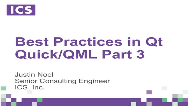 Best Practices in Qt Quick/QML - Part 3