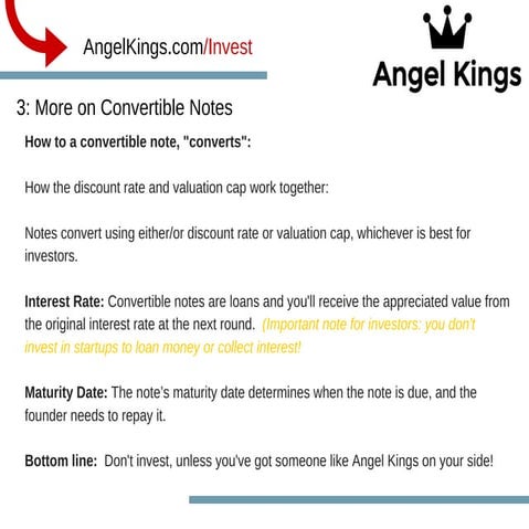 What is a Convertible Note: Part 3 - AngelKings.com