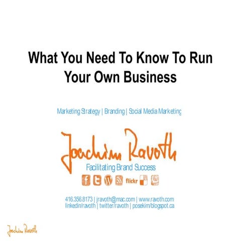 Part 3 running your own business