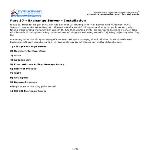 Installation guide | PDF