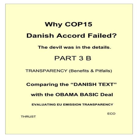 Part 3 B Cop15 Failure Analysis  Transparency Evaluation in Climate Change
