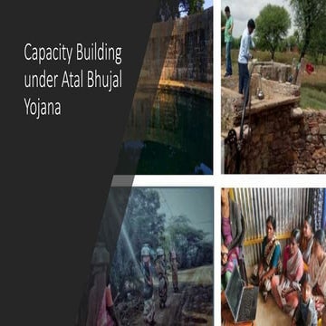 Atal Bhujal Yojana: Capacity building
