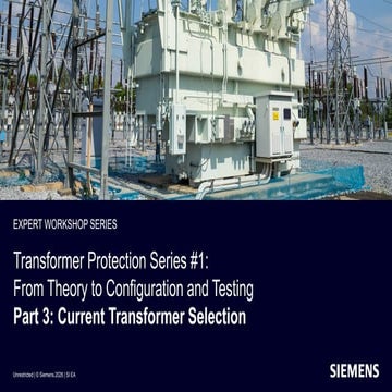 Transformer differential protection | PDF