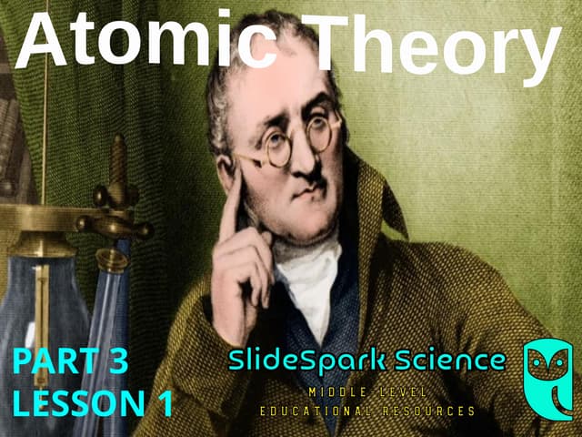 Atomic Theory Lesson from SlideSpark Science