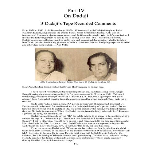 On Dadaji Part 4.2