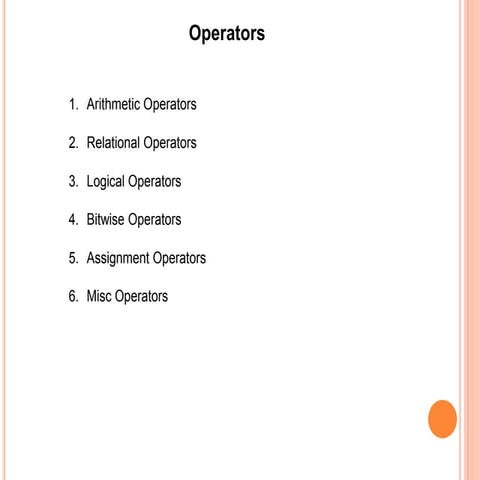 C Programming Language Part 4 | PPT