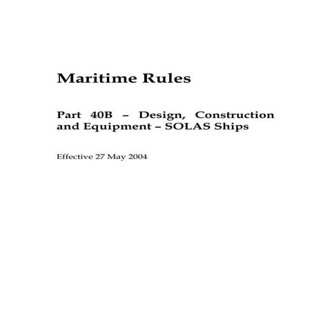 Part40 b maritime-rule
