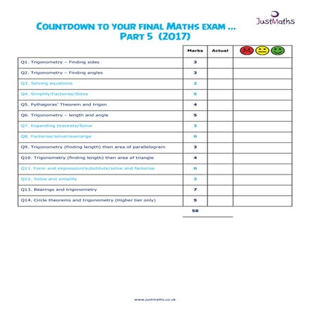 Part 5   final countdown - questions 