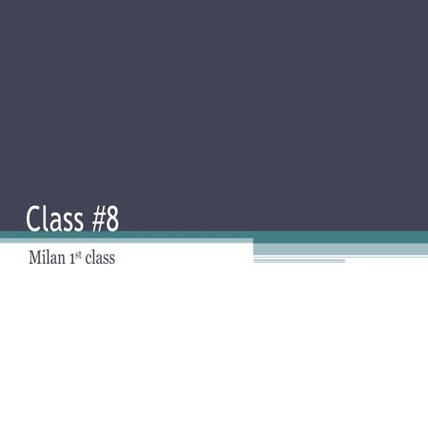 Part 8 milan finance class summer 2010 forum nexus