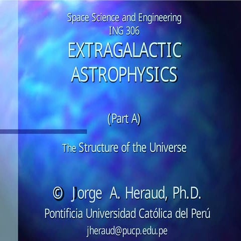Part a -  The Structure of the Universe - ENGLISH.ppt