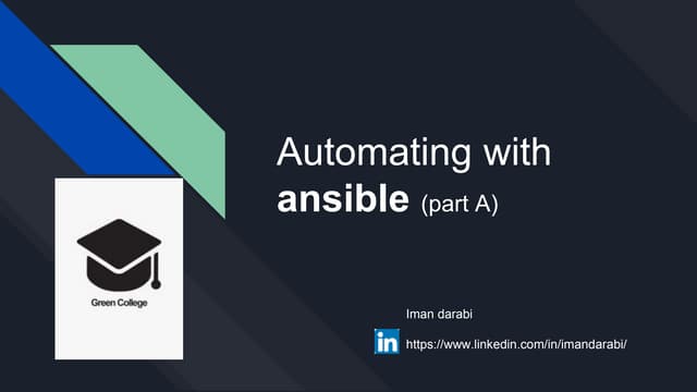 Automating with ansible (Part A)