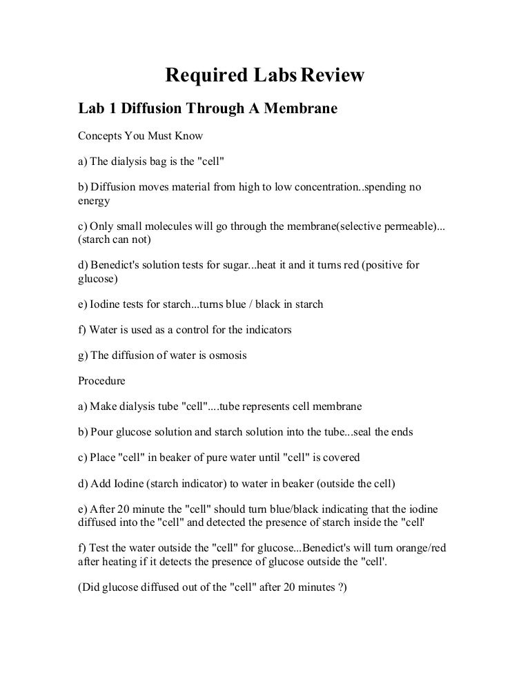 Biology Part D Regents Review