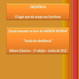 Escola da obediência - Parte 01