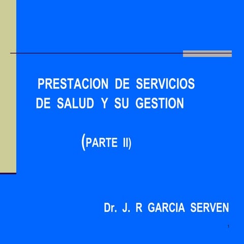 Parte Ii.Prestacion De Servicios De Salud